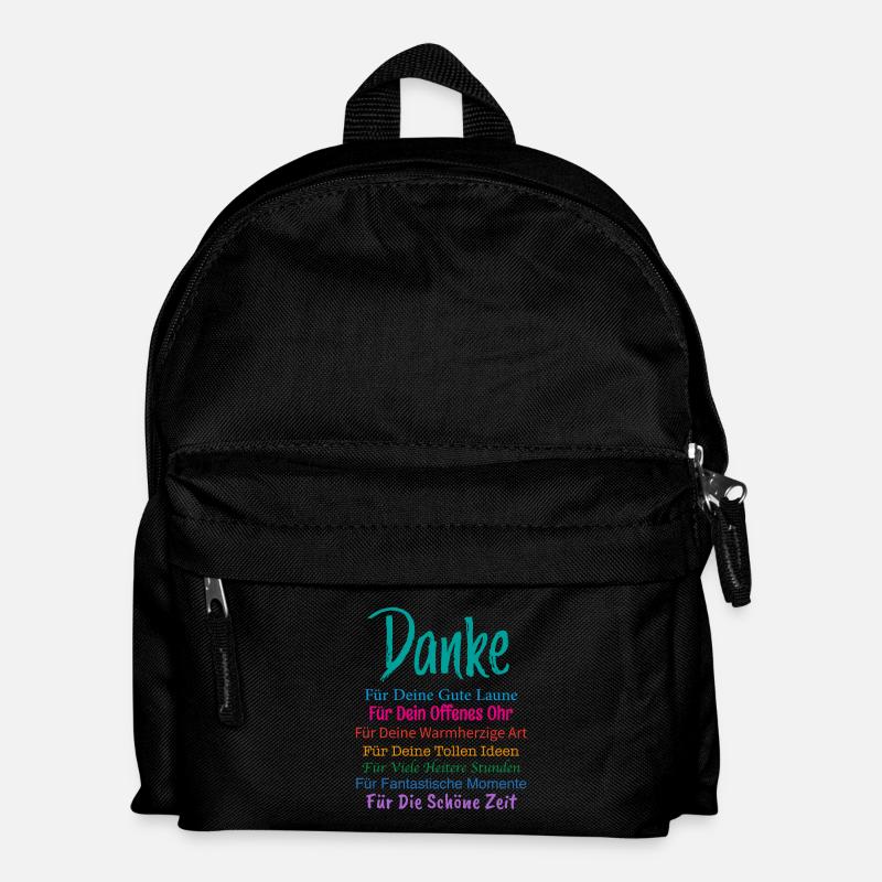 Dankeschon Geschenke Kollegen, Liebe Arbeitkollege - Kinder Rucksack - Schwarz