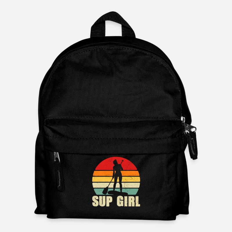 Sup Girl Sunset Paddle - Kids' Backpack - black