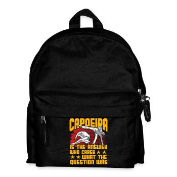 La capoeira est la réponse qui se soucie de la question - Sac à dos Enfant - noir - Devant