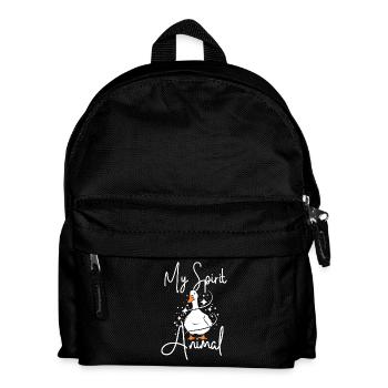 Le canard pékin de compagnie est mon animal spirituel - Sac à dos Enfant - noir - Devant