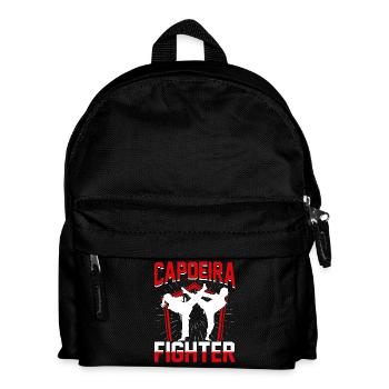 Capoeira-Kämpfer - Kinder Rucksack - Schwarz - Vorne