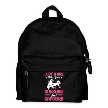 Juste une fille qui aime le soleil et la capoeira - Sac à dos Enfant - noir - Devant