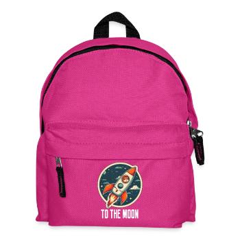 To The Moon Shiba Inu Rocket Crypto Currency - Kids' Backpack - fuchsia - Front