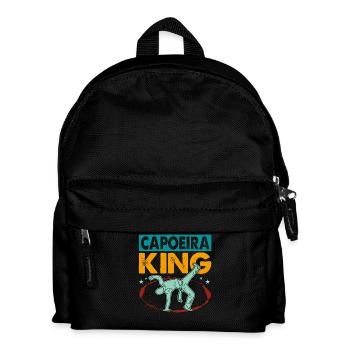 Capoeira König - Kinder Rucksack - Schwarz - Vorne