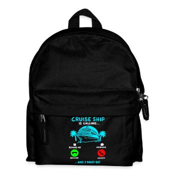 Kreuzfahrt Sommerurlaub - Kinder Rucksack - Schwarz - Vorne