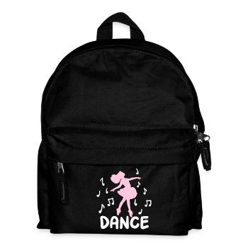 Tänzerin Ballerina - Kinder Rucksack - Schwarz - Vorne