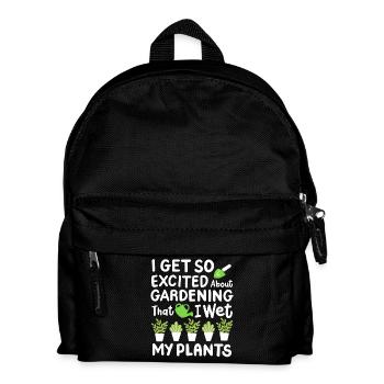 Garten Gartenarbeit Gießkanne - Kinder Rucksack - Schwarz - Vorne