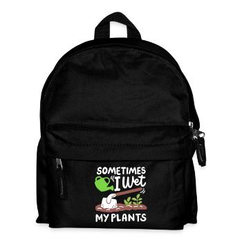 Garten Gartenarbeit Gießkanne - Kinder Rucksack - Schwarz - Vorne