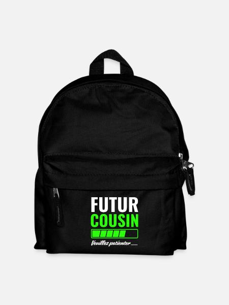 Future cousin please wait - Kids' Backpack - black
