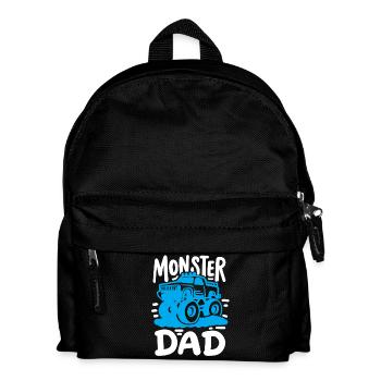 Monstertruck Vater - Kinder Rucksack - Schwarz - Vorne