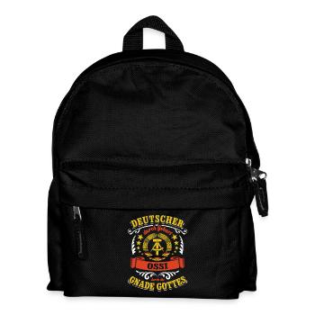Deutscher durch Geburt Ossi durch die Gnade Gottes - Kinder Rucksack - Schwarz - Vorne