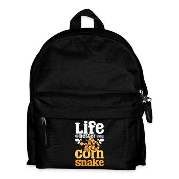 La vie est meilleure avec un serpent des blés - Sac à dos Enfant - noir - Devant