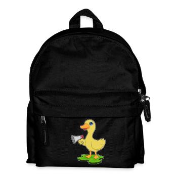 Duck Megaphone - Kids' Backpack - black - Front