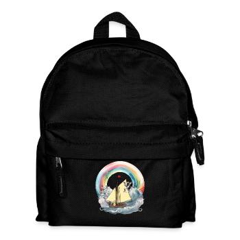 Peanut Maritime Sailing Ship Ship Ships Boat - Kids' Backpack - black - Front