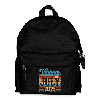 Juli 2025, Juli 2025 Geburtstagsgeschenk. - Kinder Rucksack - Schwarz - Vorne