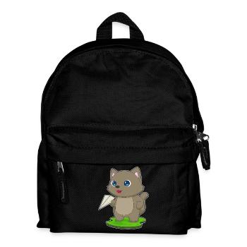 Avion en papier pour chat - Sac à dos Enfant - noir - Devant