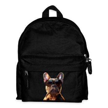 French Bulldog Dog Motif Bulldogs Great Dane - Kids' Backpack - black - Front