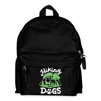 Hundeliebhaber Wanderer - Kinder Rucksack - Schwarz - Vorne