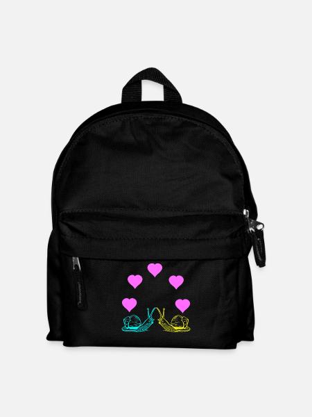 Escargots Escargot Saint Valentin - Sac à dos Enfant - noir