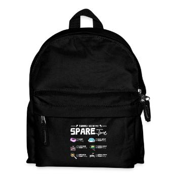 Things I do in my spare time Soap Making - Kids' Backpack - black - Front