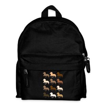 Cheval islandais - Sac à dos Enfant - noir - Devant