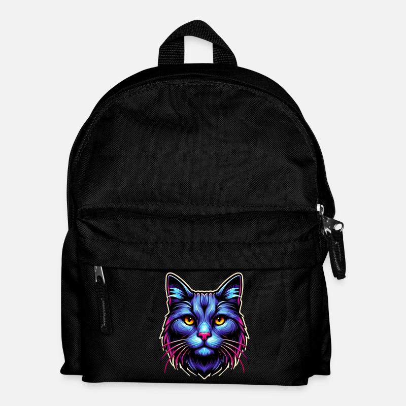 Katze - Kinder Rucksack - Schwarz
