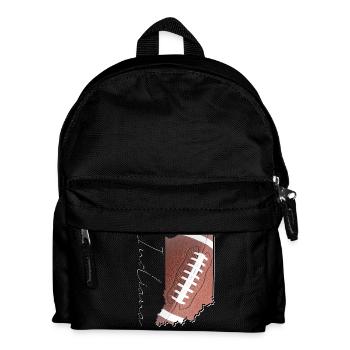 Indiana (United States) | real football | Map Script - Kids' Backpack - black - Front