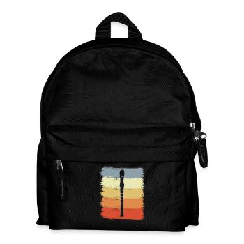 Flûte traversière vintage - Sac à dos Enfant - noir - Devant