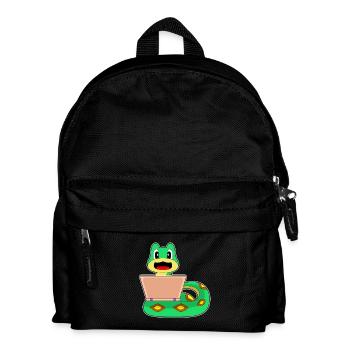 Ordinateur portable serpent - Sac à dos Enfant - noir - Devant