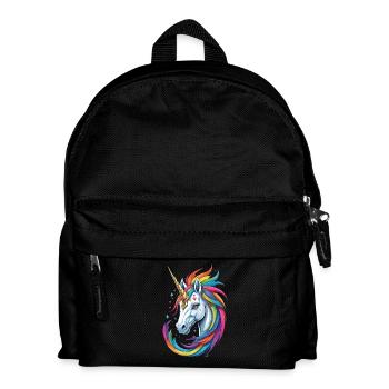 Colorful Unicorn - Kids' Backpack - black - Front