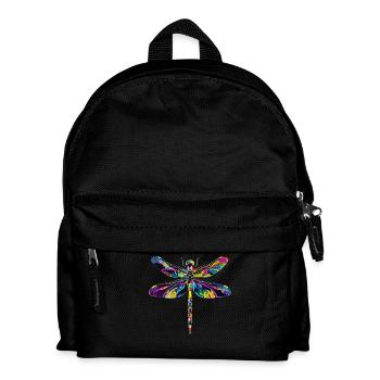 Dragonfly Dragonfly Colorful Wings Cute Dragonflies - Kids' Backpack - black - Front