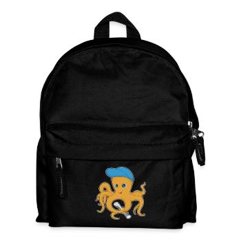 Octopus Newspaper - Kids' Backpack - black - Front