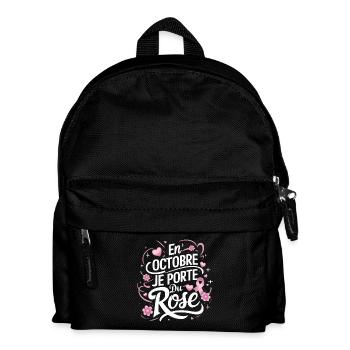 Pink October Fight against breast cancer - Kids' Backpack - black - Front