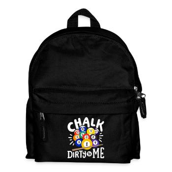 Poolspieler Billard - Kinder Rucksack - Schwarz - Vorne