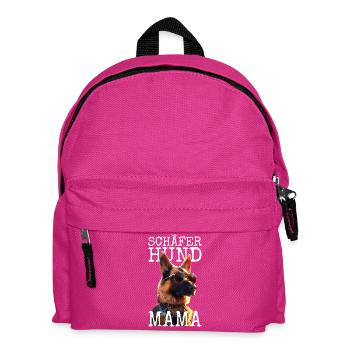 Schäferhund Mama Frauchen Muttertag Schäferhunde - Kinder Rucksack - Fuchsia - Vorne