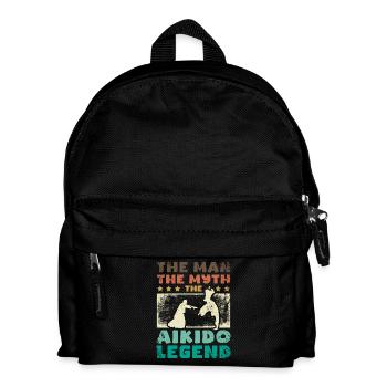 L’homme, le mythe, la légende de l’aïkido - Sac à dos Enfant - noir - Devant