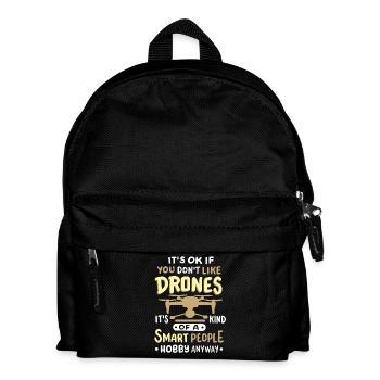 Drohnen Quadrocopter RC Drohnenpilot - Kinder Rucksack - Schwarz - Vorne