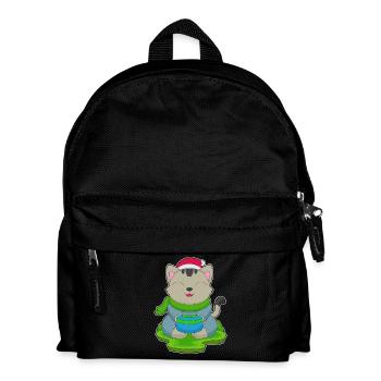 Katze Weihnachten Paket - Kinder Rucksack - Schwarz - Vorne