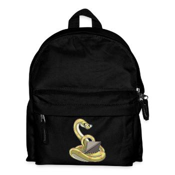 Schlange Laptop - Kinder Rucksack - Schwarz - Vorne