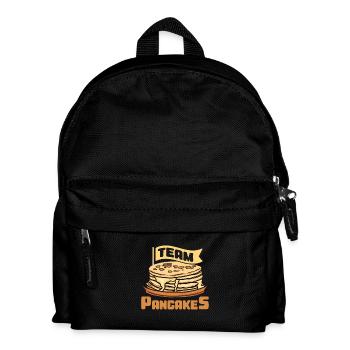 Team pancakes - Kids' Backpack - black - Front