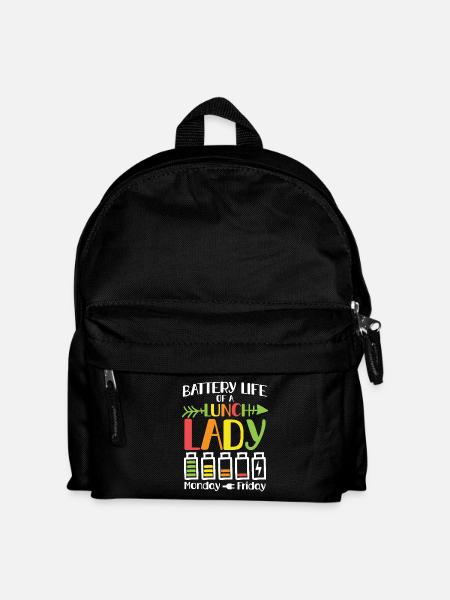 battery life of lunch lady - Kinder Rucksack - Schwarz