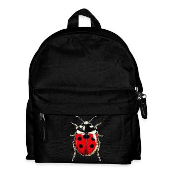 Marienkäfer Ladybug Insekten Bunt Süße Marienkäfer - Kinder Rucksack - Schwarz - Vorne
