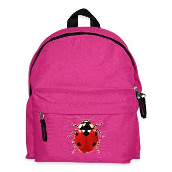 Marienkäfer Ladybug Insekten Bunt Süße Marienkäfer - Kinder Rucksack - Fuchsia - Vorne
