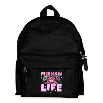 Groovy Flowers Meemaw life - Kids' Backpack - black - Front