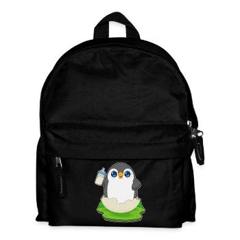 Penguin Baby Bottle Milk - Kids' Backpack - black - Front