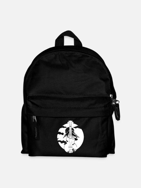 Ukulele Grafik - Kinder Rucksack - Schwarz