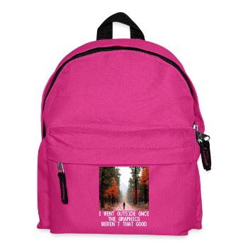 Funny Pixel Art Pixel Graphic Sarcasm Gift - Kids' Backpack - fuchsia - Front