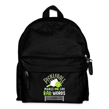 Pickleball-Spieler Paddleball - Kinder Rucksack - Schwarz - Vorne