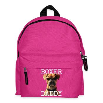 Allemand Boxer Papa Chien Papa Fête des Pères Boxer Papa - Sac à dos Enfant - fuchsia - Devant
