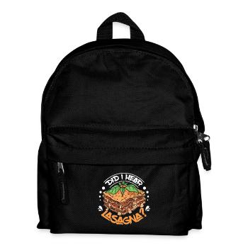 Did I hear lasagna? - Kids' Backpack - black - Front